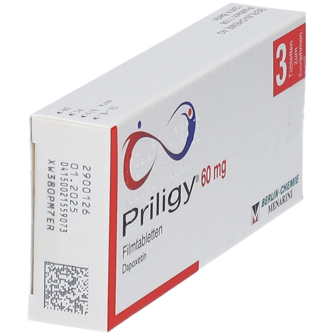 Priligy 60mg box of 3 tablets